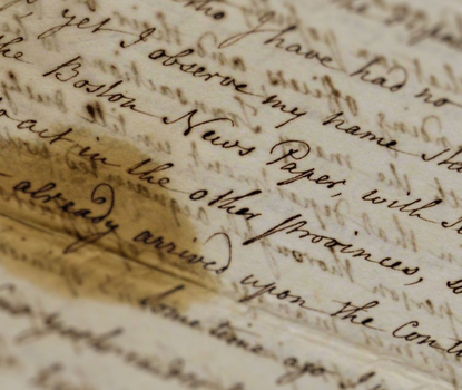 1765 Letter discussing colonist reaction to Stamp Act