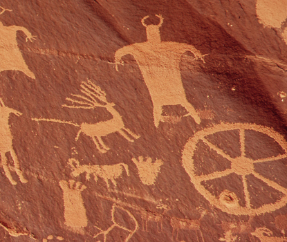 Pictograph, Newspaper Rock, Indian Creek State Park, San Juan County, Utah