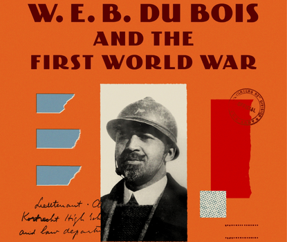 Orange book cover featuring photograph of WEB Du Bois
