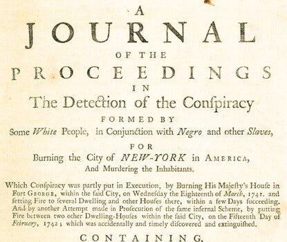 A typed pamphlet
