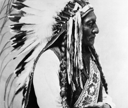 A portrait of Sitting Bull