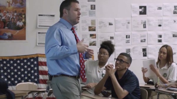 Teacher in classroom