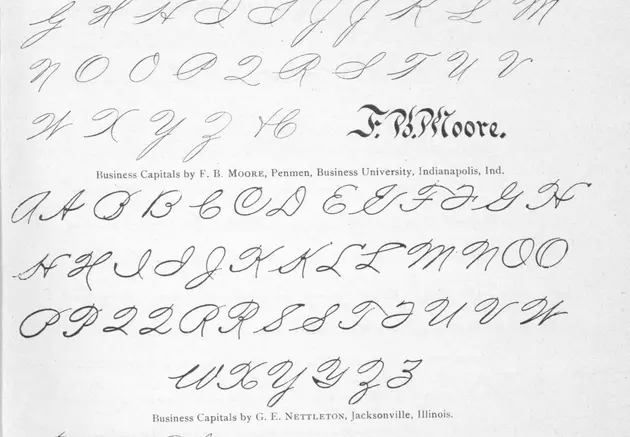 Handwritten alphabet by different hands