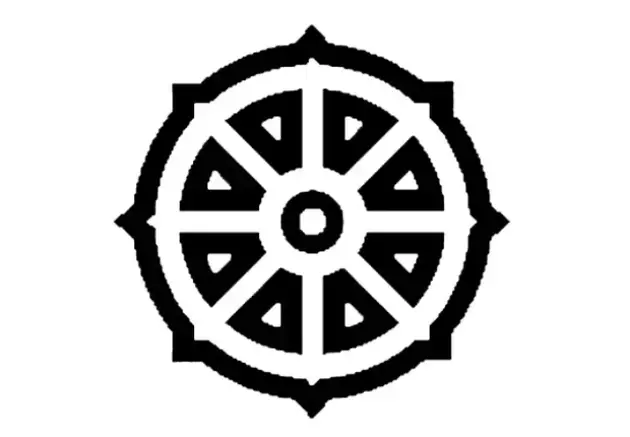 Wheel with eight spokes