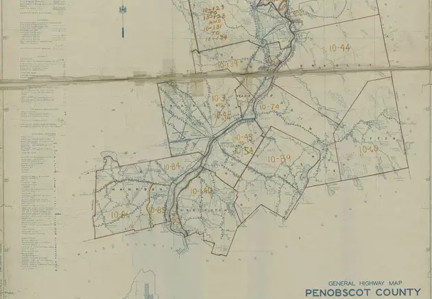 1950 Enumeration District Map in a rural area