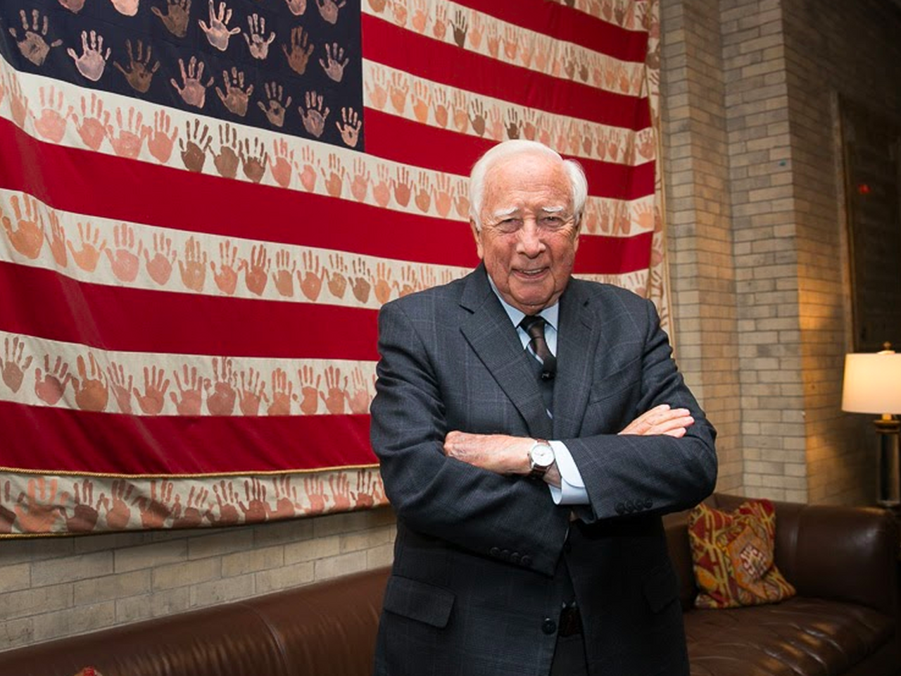 David M. McCullough at Trinity School in Manhattan, October 15, 2019 (The Gilder Lehrman Institute)
