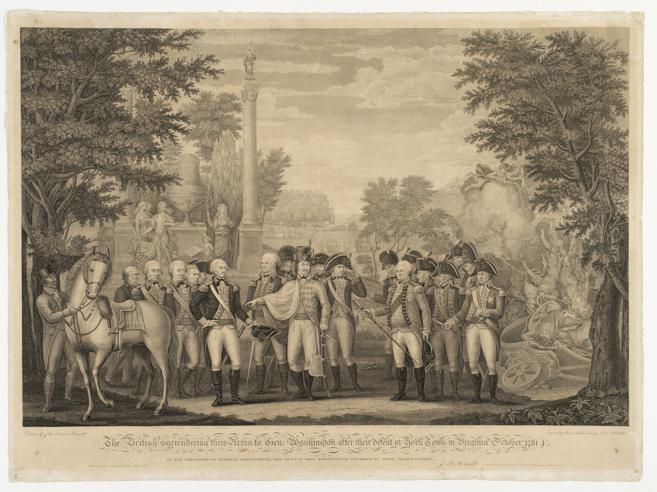 Tanner, Vallance, Kearny & Co. and William Allen The British surrendering their Arms to Gen: Washington...at York Town