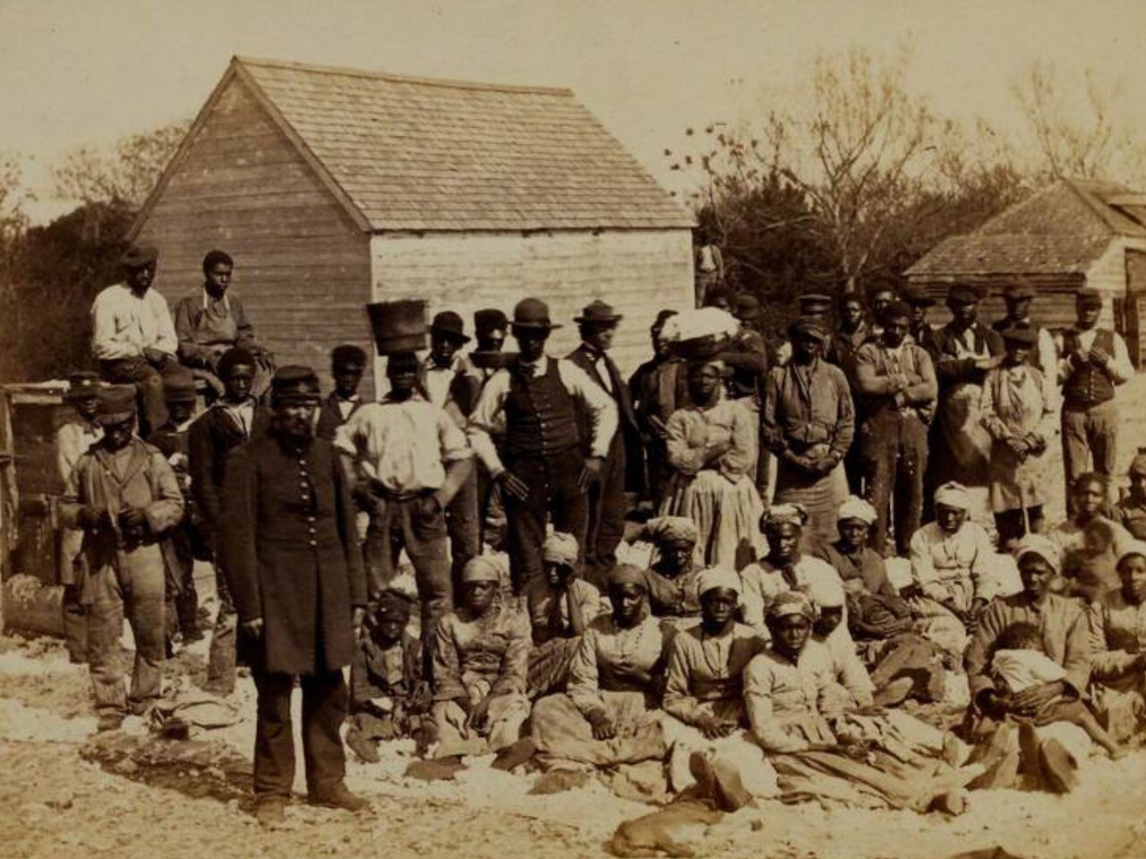 Photograph of emancipated people