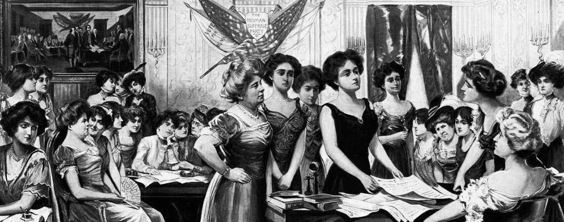 “Another Declaration of Independence,” illustration by Paul Stahr, Harper’s Weekly, May 14, 1910. 