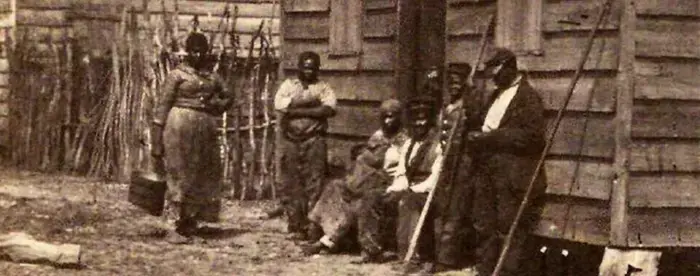 Group of Negros at Rhett's Plantation