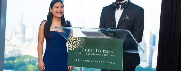 Student speakers at the 2024 Gilder Lehrman Gala
