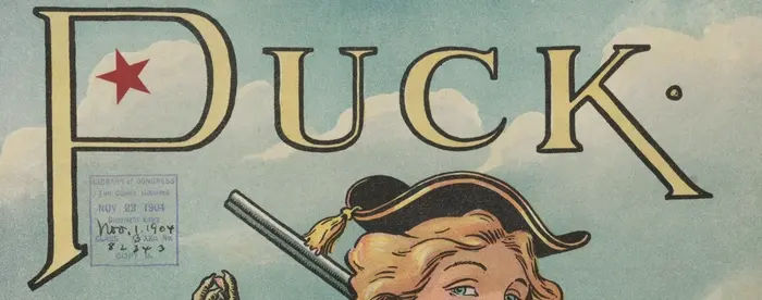 Illustration shows a young woman with a shotgun over her left shoulder and carrying a dead turkey.