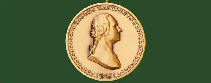 A view of the George Washington Prize medallion.
