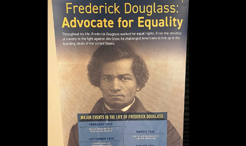 Preview of the Frederick Douglass exhibition
