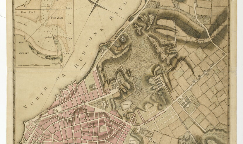 Montrésor, John (1736-1799) A Plan of the City of New York & its environs
