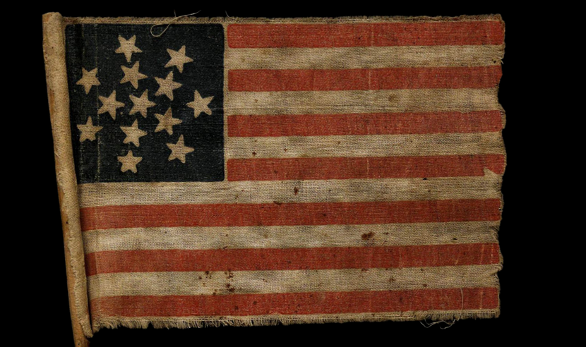 An American flag from the Civil War era