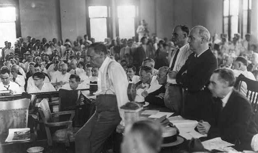 Clarence Darrow at the Scopes evolution trial, 1925
