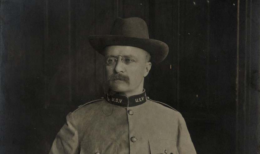 Teddy Roosevelt in campaign uniform