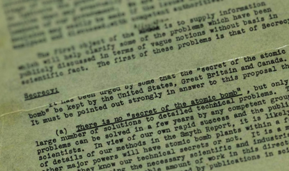 Scientists' statement on atomic bomb.