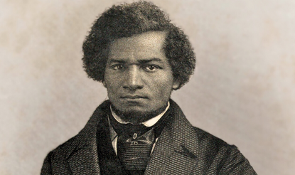 View of Frederick Douglass's portrait taken from his autobiography My Bondage and my Freedom