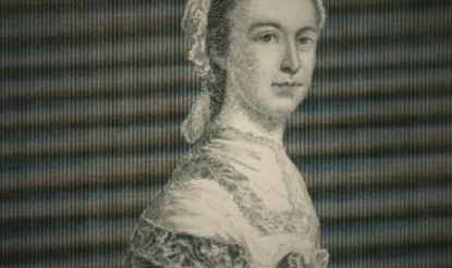 Engraved portrait depicting Mercy Warren