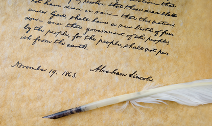 Letter signed by Abraham Lincoln
