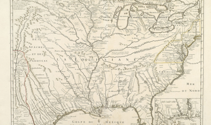 Map of Louisiana and of the River Mississippi, ca. 1719-21