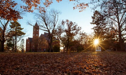 McKnight Hall at Gettysburg College in the fall 