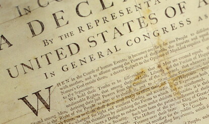 Early printed version of the Declaration