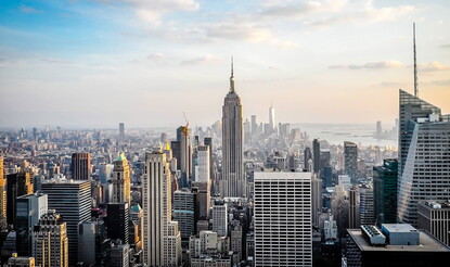 New York City Manhattan skyline.
