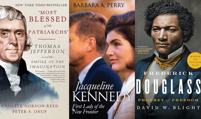 The cover of three books available for purchase via Bookshop.org.