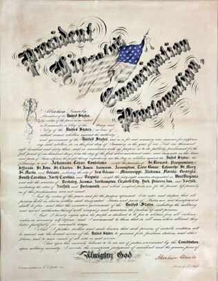 Emancipation Proclamation [California printing, Cheesman copy]