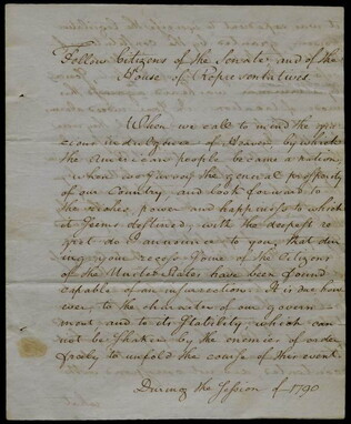 Sixth annual address to Congress, ca. November 1794, GLC01054