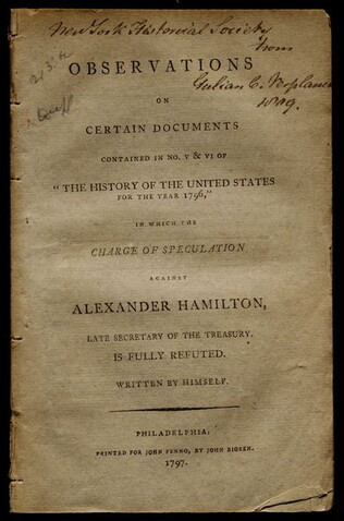 Hamilton, Alexander (1755-1804) Observations on certain documents contained in... no. V & VI ...