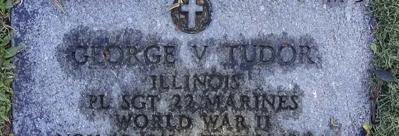 Gravestone for George Tudor