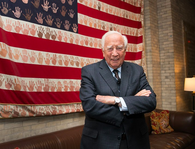 Author David McCullough at Trinity School in Manhattan, October 15, 2019