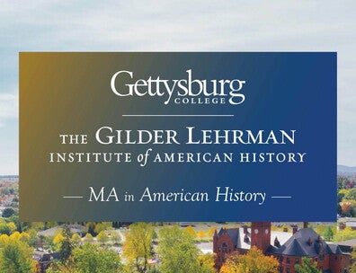 Gettysburg College-Gilder Lehrman MA in American History Logo