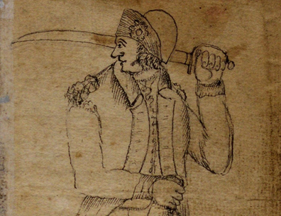 Eighteenth Century Sketch of a Soldier