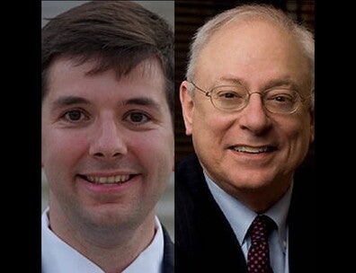 Professional Headshots of two Book Breaks authors Frank Scaturro and Alvin Felzenberg