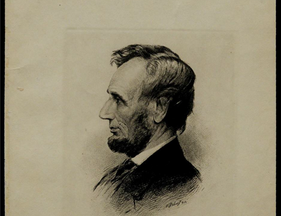Engraving of Abraham Lincoln