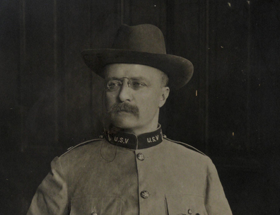 Teddy Roosevelt in campaign uniform