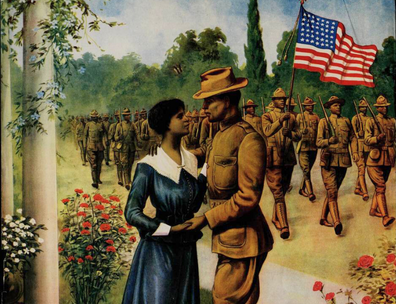 Recruitment poster targeting black enlistment.