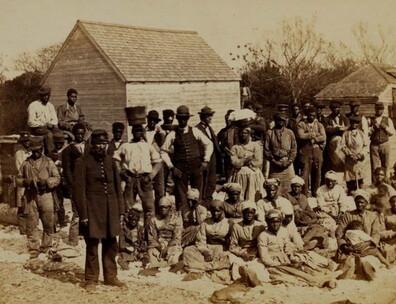 Photograph of emancipated people