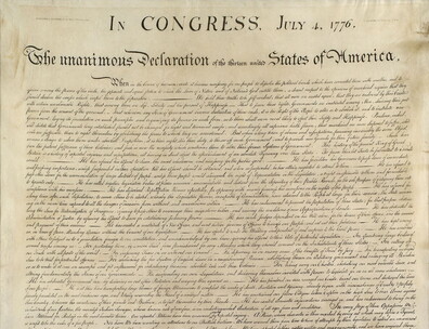 Facsimile reproduction of the Declaration