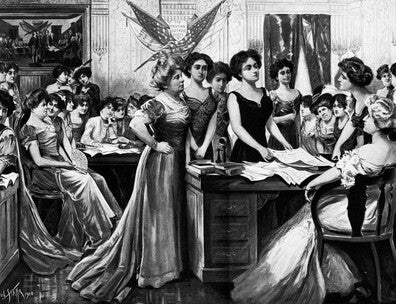“Another Declaration of Independence,” illustration by Paul Stahr, Harper’s Weekly, May 14, 1910. 
