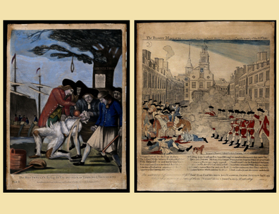 image of two Revolutionery War era posters