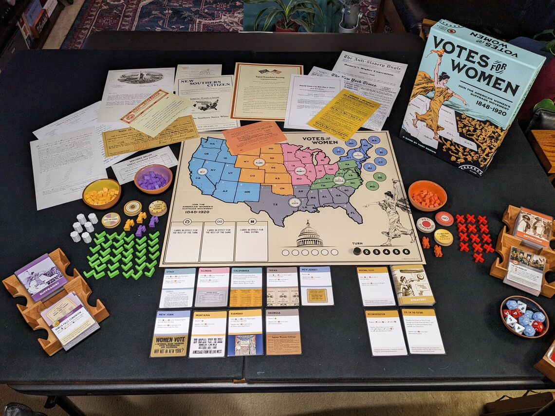 Gameplay pieces for Votes for Women