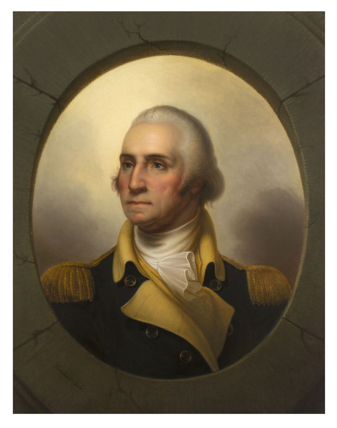 George Washington, bust portrait by Rembrandt Peale