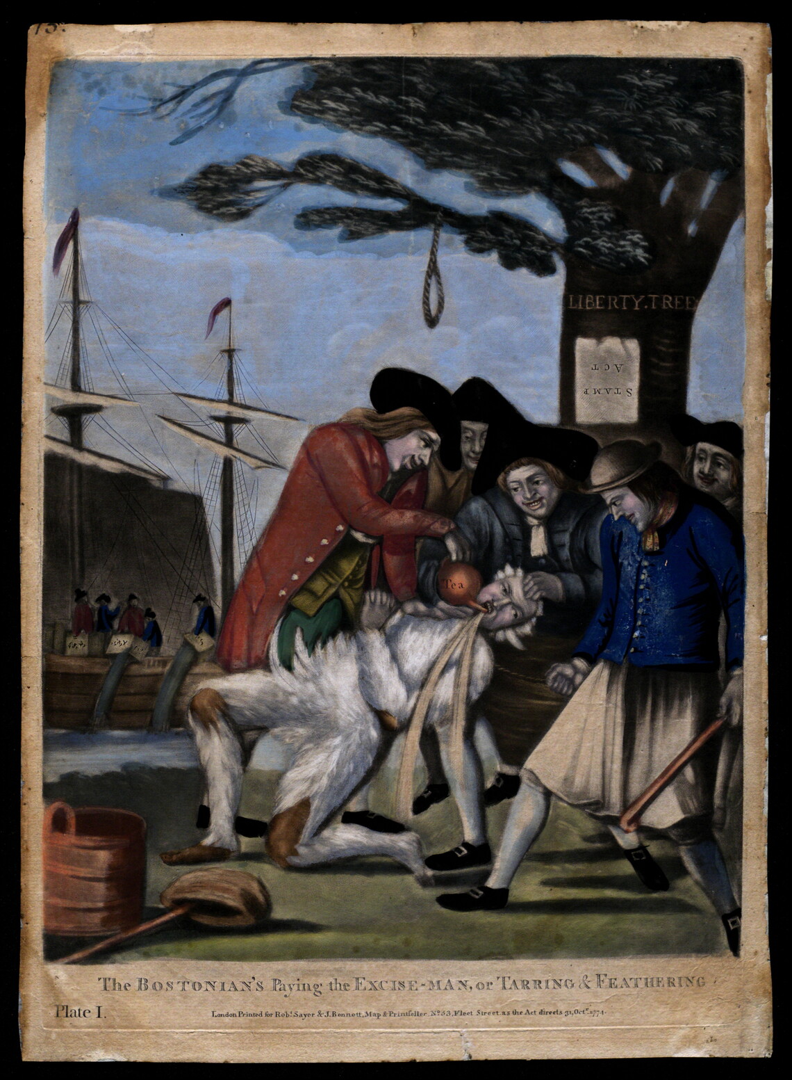 Dawe, Philip (ca. 1750-1785) The Bostonian's Paying the Excise-man, or Tarring & Feathering
