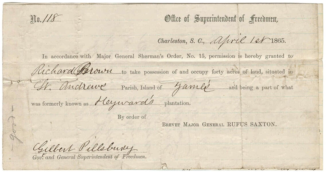 A printed certificate with names, date, and location written in